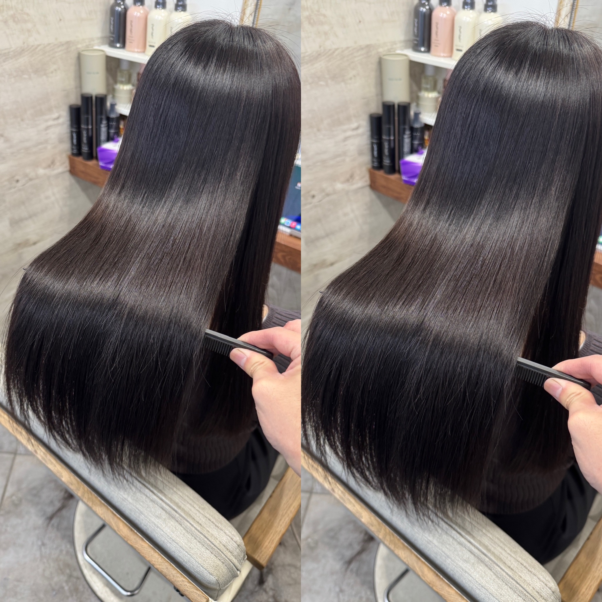 シャンプー・ブロー(つるりんちょ。シャンプートリートメント使用)